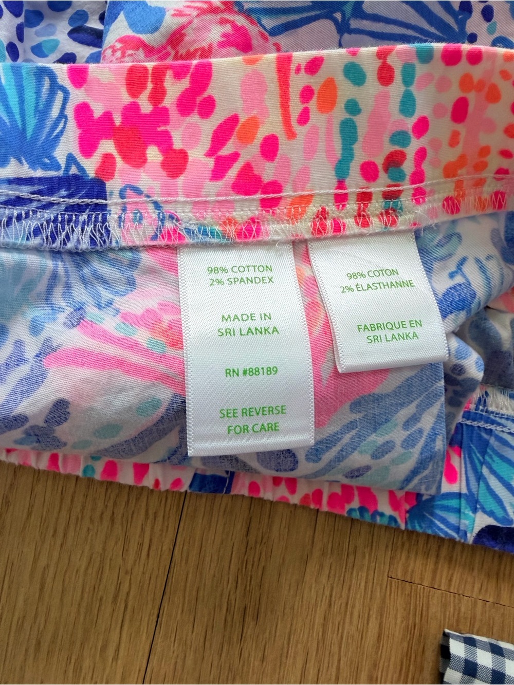 Lilly Pulitzer Skort Size Small Blue Pink Coastal Sea Life Print - Picture 6 of 6
